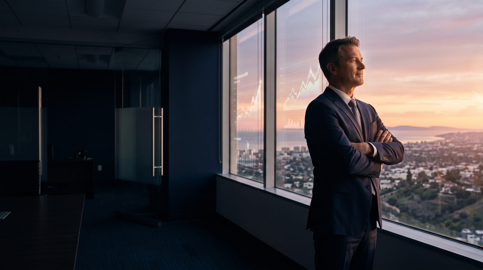 Cinematic brand hero showing the You Feeling Lucky? AI marketing platform in motion